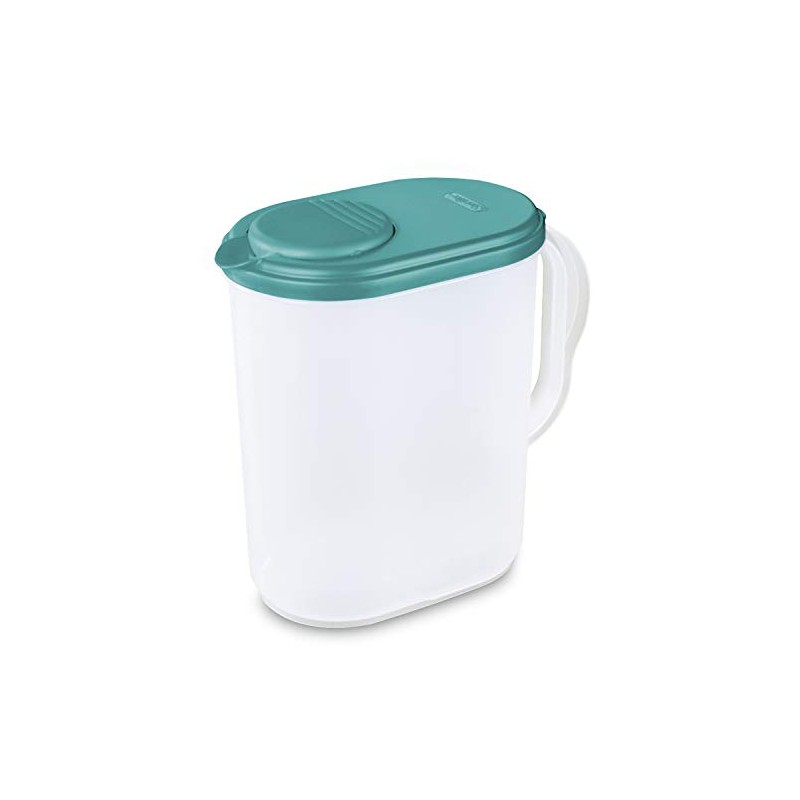 Sterilite 1 Gallon Pitcher, Spout and Handle for Easy Pouring