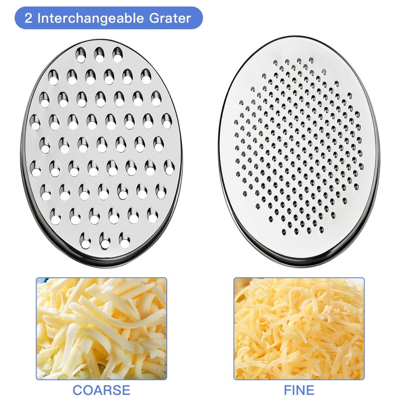Akamino Cheese Grater, Grater Lemon with Food Storage Container &