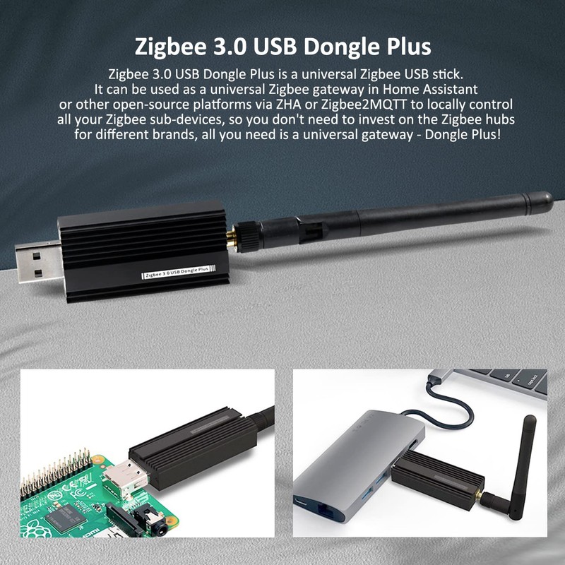 Zigbee 3.0 USB Dongle Plus, Zigbee Gateway EFR32MG21 + CH9102F