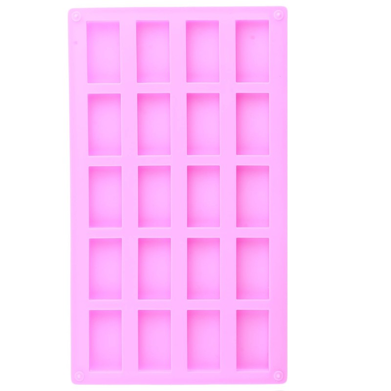AIBOYA 20 Cavity Rectangle Silicone Candy Molds For Candy Chocolate