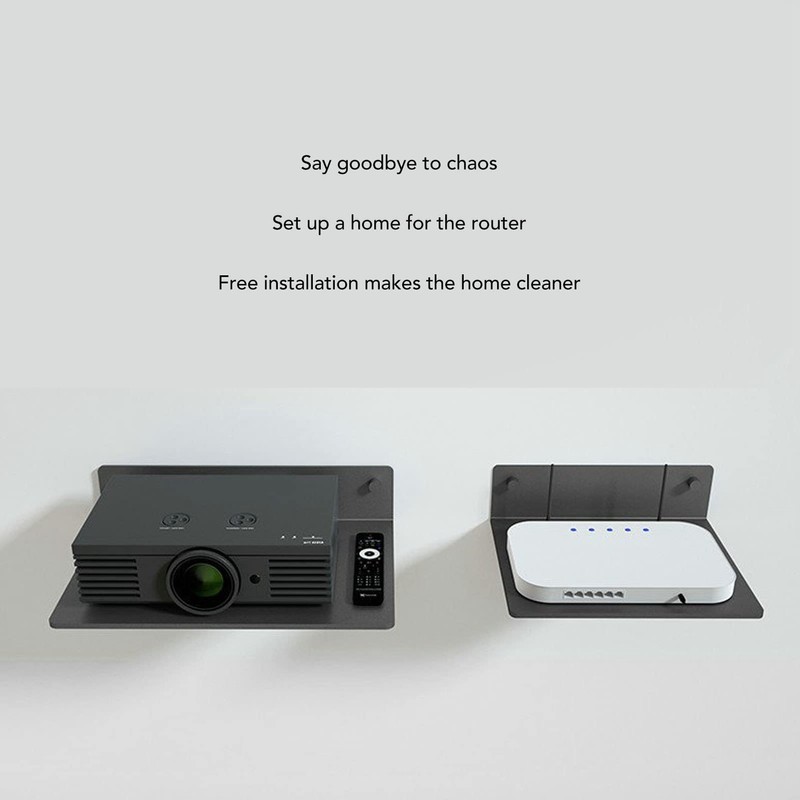 Router Shelf, Floating Wall Shelf for Projector Router, Wall Mount