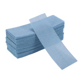 HEROFFIX 50 Pcs Sanding Discs Wet Dry Waterproof Hook&Loop Sandpaper for Woodworking, Automotive Refinishing 2.76Inch x 7.8Inch 120 Grit Blue Ceramic Abrasive