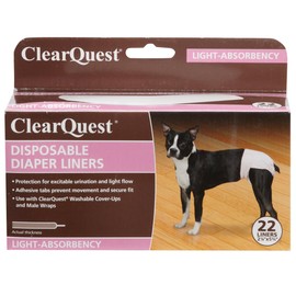 Clear Quest Disposable Diaper Liner, Light, 22-Pack