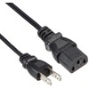 INEX ACP-05S-BK AC Power Cable Ultra Fine Straight Type 0.5m