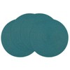 SHACOS Round Placemats Set of 4 Woven Braided Table Placemats