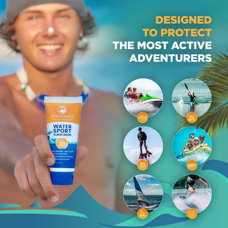 Stream2Sea Sunscreen for Body Sport SPF 30