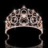JITINX JITINX Crystal Crowns for Women, Crystal Bubble TiaraBride Royal