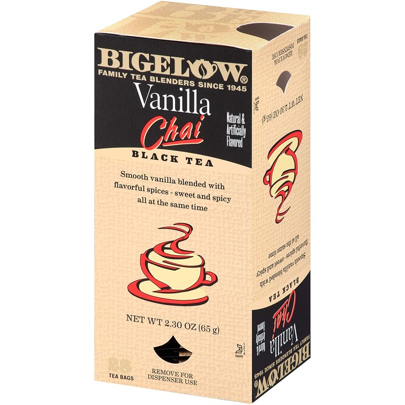 Bigelow Vanilla Chai Tea Bags 28-Count Box (Pack of 1)