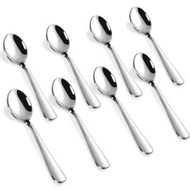 Hiware 12-Piece Demitasse Espresso Spoons, 4 Inches Stainless Steel Mini Coffee Spoons