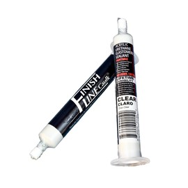 Finish Line Caulk 55 mL (1.86 fl oz) Acrylic Urethane Elastomeric Sealant Refill – Precision Fine Tip Caulking for Trim, Baseboards, Molding, Cabinets & Small Repairs – Clear – Mess-Free Application