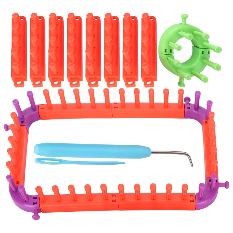 Knitting Loom Set Plastic Flexible Multifunctional Yarn Weaving Tool Accessories