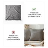 Encasa XO Fine Chenille Throw Pillow Covers 2 pcs Set