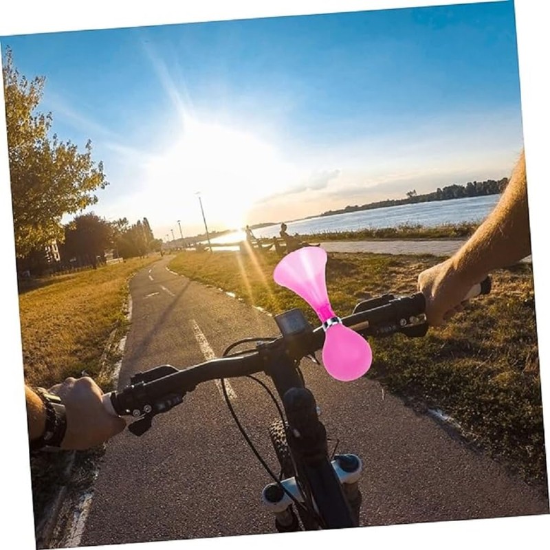 Kids Bicycle Horn, Air Squeeze Snail Design, 2-Pack, Handlebar Bell