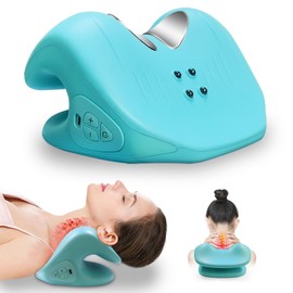 Nekmassageapparaat met Warmte, Massagekussen Electric, Nekmassage Ontspannende met 8 niveaus 4 Modes Nek Relaxer Kussen