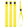 20 Yellow Fabric Bracelets for Events - Plastic Clasp to