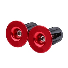Handle Bicycle Bike Bar End Plug Bar End Caps 1 Pair Anti-Slip Lightweight Durable Aluminum 7 Colors Available Red