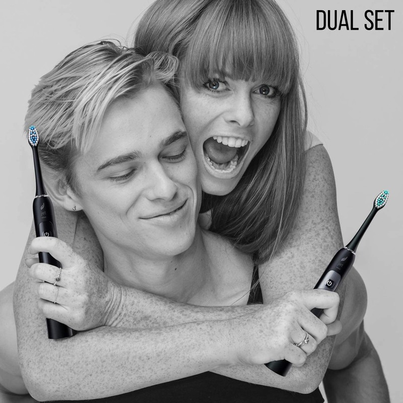 Acteh Sonic Electric Toothbrush Dual Set 5 Modes Smart Timer