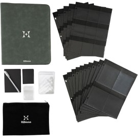 Hibana: Jewelry Storage Home Edition - Sage - Zippered Binder, Anti-Tarnish Ziplock Pouches, Organization & Storage for 85 pcs, 13.25x10.75x2.5