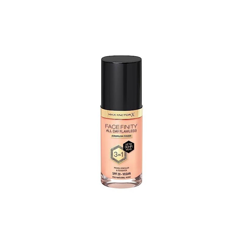 Max Factor All Day Flawless Foundation 50 Natural Rose 30ml