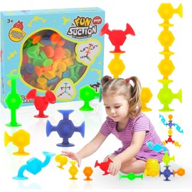 Suction Cup Toy for Baby, 38 Pieces Montessori Toys from 3 4 5 Years Sensory Toy, Children's Bath Toy from 3 Years