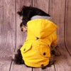 Voarge Dog Zip Up Dog Raincoat with Buttons, Waterproof Dog