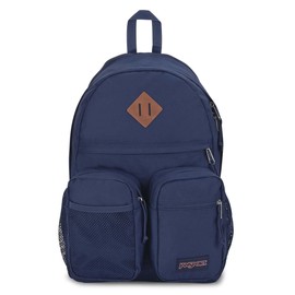 JanSport Granby JS0A7ZOG Rucksack, Two Side Pockets, PC Sleeve, navy