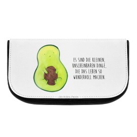 Parent-New Mr. & Mrs. Panda Cosmetic Bag Avocado with Core, White, Hand drawn