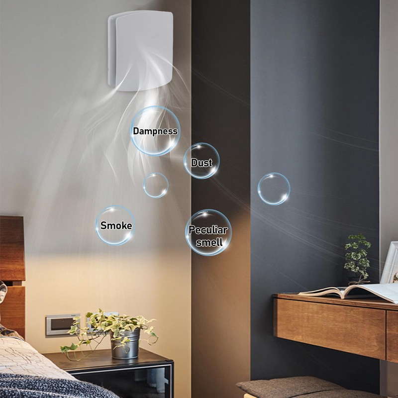 Bathroom Exhaust Fan, 6 inch Silent Ceiling and Wall Mount