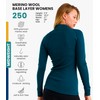 Merino Wool Base Layer Women - 100% Merino Half Zip