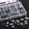 Swpeet - Juego de 183 piezas de tuercas en U