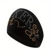 Headband Head Wrap Bandanna Biker Diva with Rhinestones Bling 4