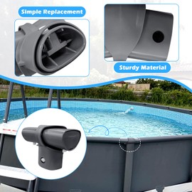 Luojiedejinbiao 12427 T-Joint Fits for 15ft 16ft 18ft 20ft 24ft 12427A Leg & Beam Joint Replacement Part for Intex Above Round Ultra Frame Pool