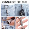 Shusmda Titanium Quick Release Keychain Mini Universal Swivel Buckle for