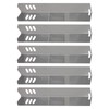 5-Pack BBQ Grill Heat Shield Plate Tent Replacement Parts for