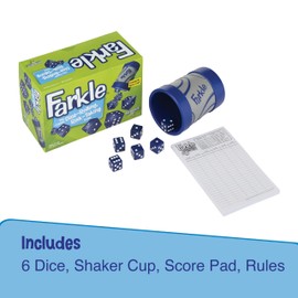 Farkle Dice Game — Exclusive Premium Dice Cup — Family Game Night — Easy to Shake and Slam — for Ages 8+