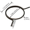 Dwuww 5 Pcs Black Replacement Door Handle Springs for Door