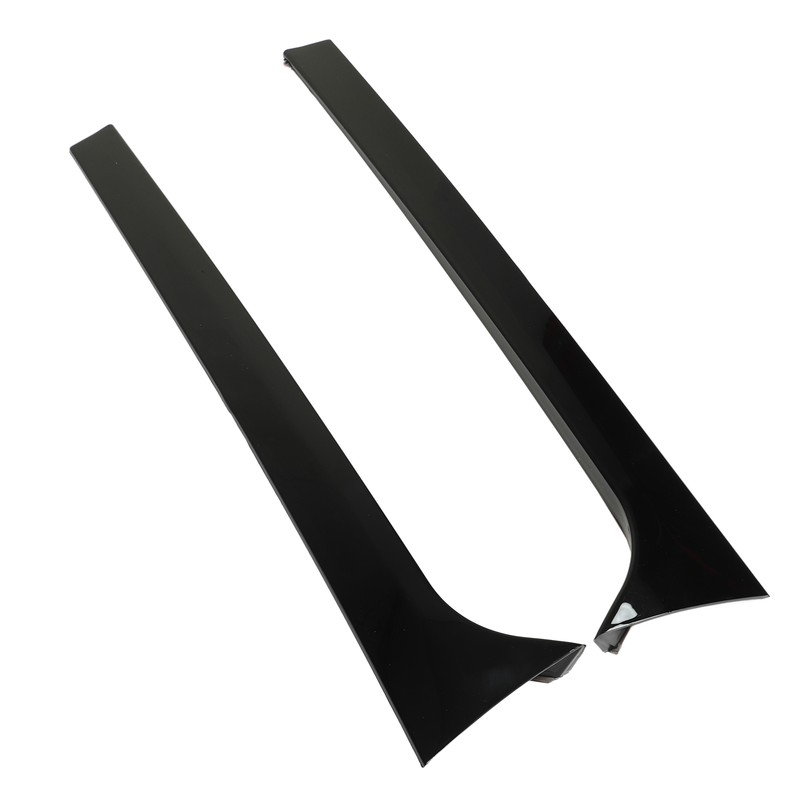 1Pair Rear Window Side Spoilers Gloss Black Air Resistance Reduction