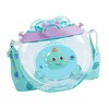 Donut Shaped Water Bottle Kids Cute Cartoon Plastic Portable Straw