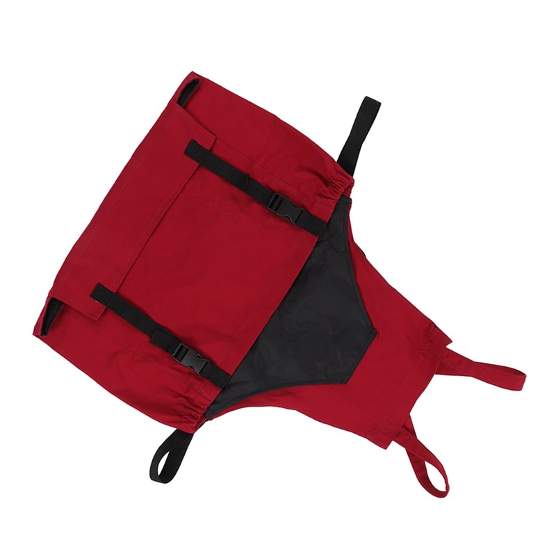 Gardening Apron Dark Red 210D PVC Waterproof Fabric Regulable Straps