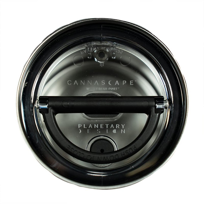 Cannascape Glass Herb Stash Jar Storage Canister - Airtight Container