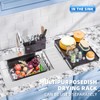 Simple Trending Dish Rack, Steel Dish Drying Rack for Kitchen