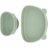 4pcs Children Plate Utensils Set Silicone Suction Bowls Set Toddler