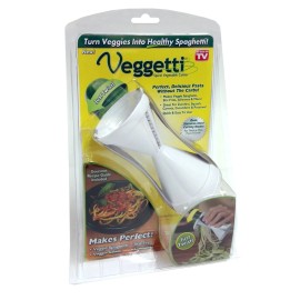 Veggetti White Vegetable Spiralizer Easy Veggie Slicer for Healthy Noodles and Spaghetti