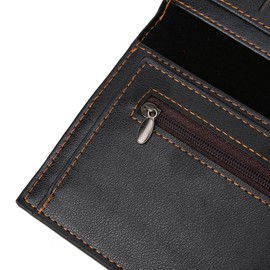 SUSHUN Men's 3D Alligator Wallet Bifold ID Card Holder Purse Case Long Clutch Billfold Khaki