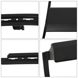 waltyotur A Pair Black Left Right Headlight Bezel Cover Trim Replacement for 2016-2018 Chevy Silverado 1500