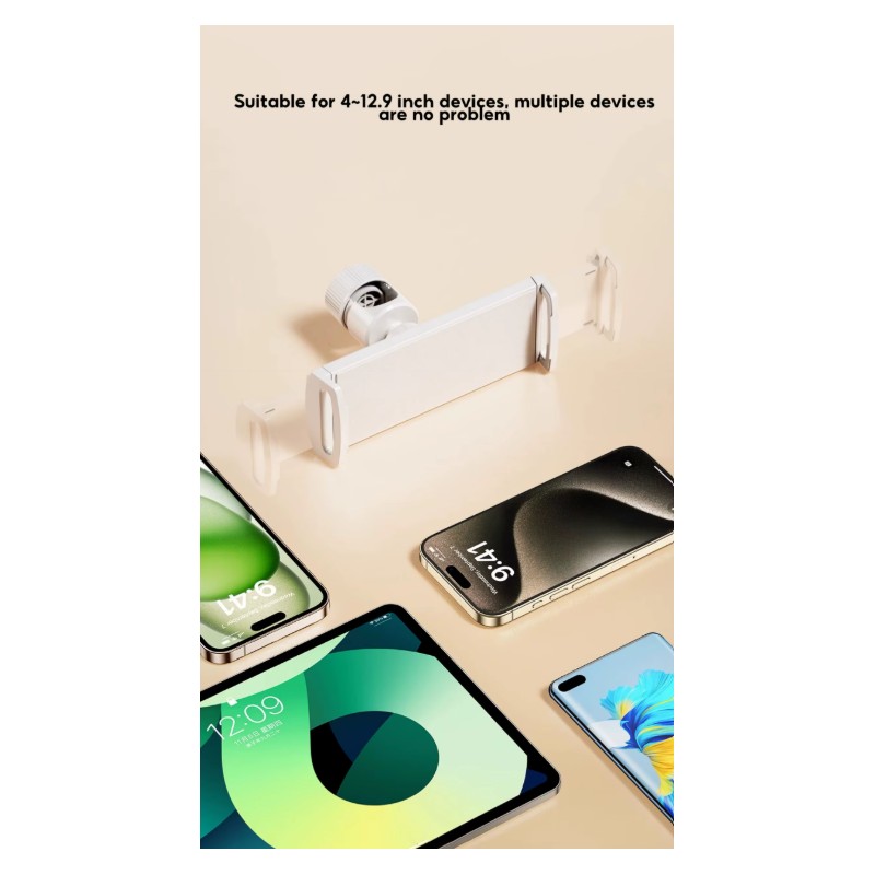 Adjustable Phone and Tablet Stand for Bed – Telescopic Folding