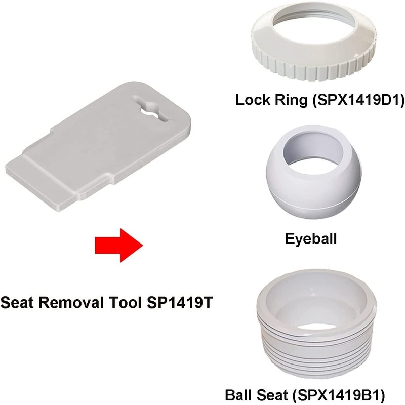 ATIE Pool Spa 1/2" Opening Hydrostream Return Jet Fitting with