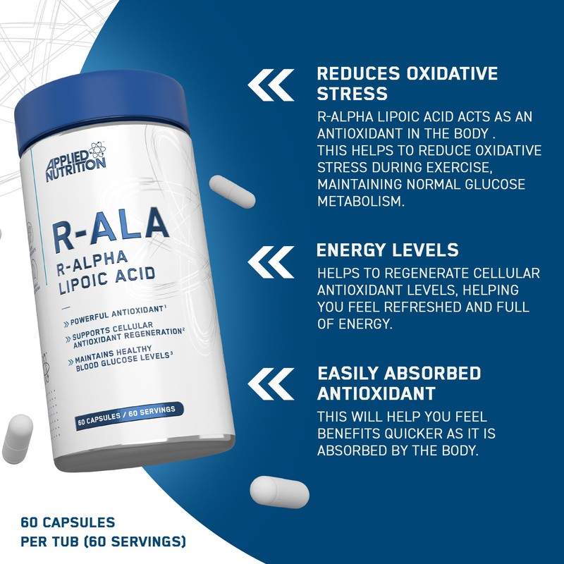 Applied Nutrition R-Alpha Lipoic Acid 200mg - 60 Vegetable R