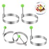 Egg Ring Non Stick 5 pieces, Stainless Steel The Diameter