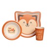 Pearhead Fox Baby Feeding Set, Includes Plate, Bowl, and Cup,